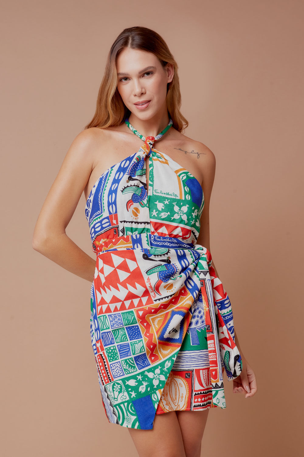patchwork print apron dress | Quilt